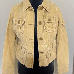 Aeropostale Cream Corduroy Jacket